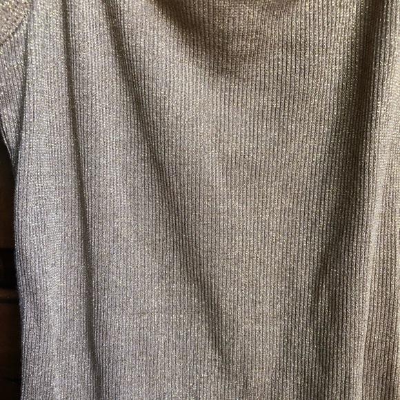 Shimmery gold layering tank top from BKE - Picture 2 of 5